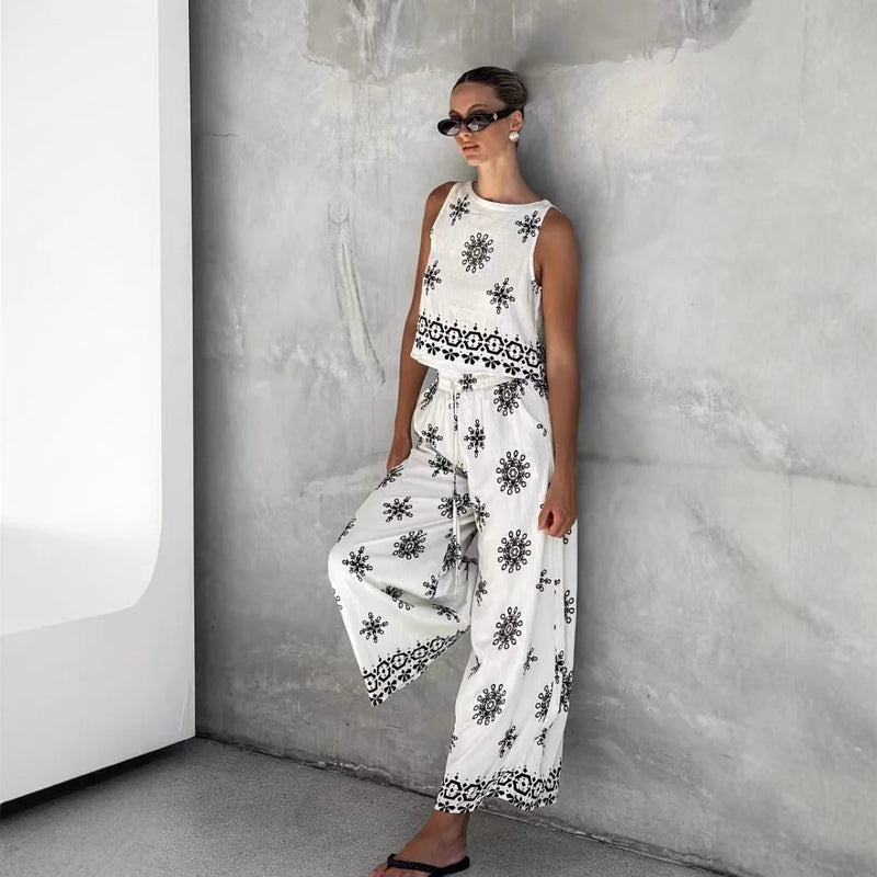 Set Casual Printed Street Style