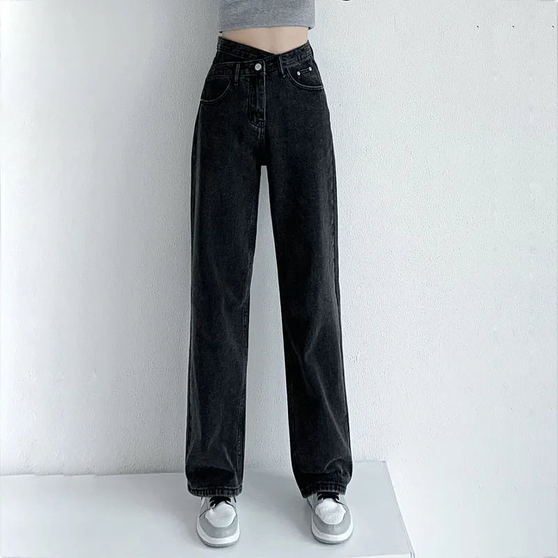Jeans High Waist Woman Trousers