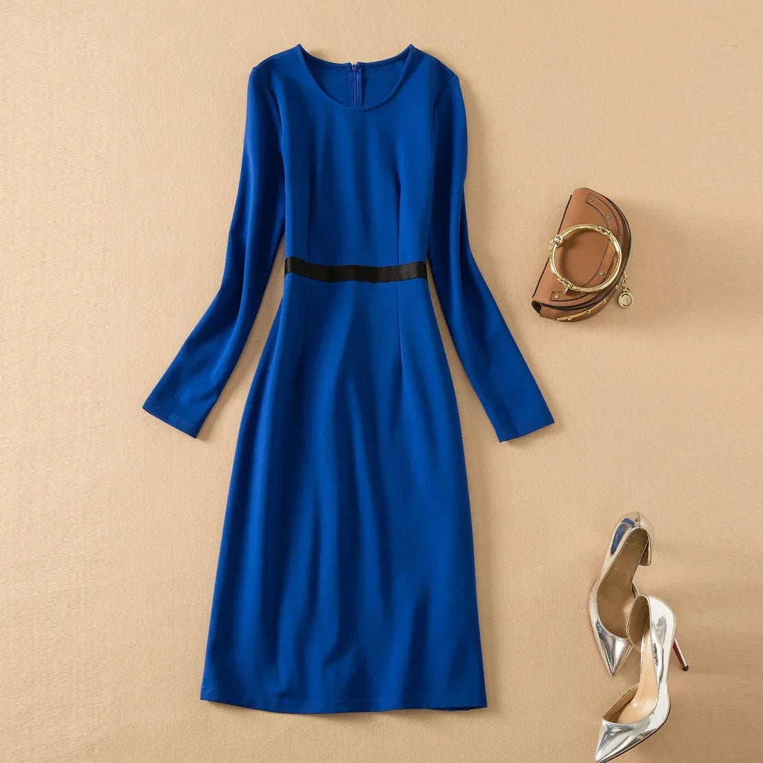 Dress Spring New Style Clothing Round Neck - Additional View 2