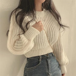 Sweater Knitwear Soft Warm Tops Chic