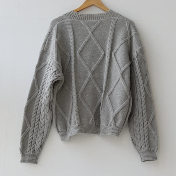 Sweater Winter Elegant Embroidery