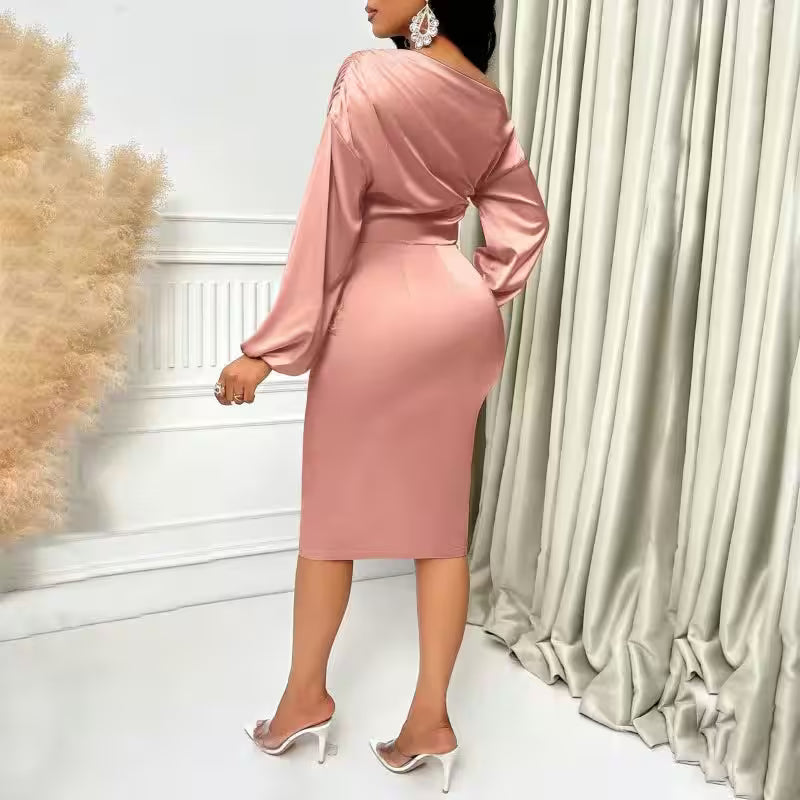  bodycon long dress with sleeves