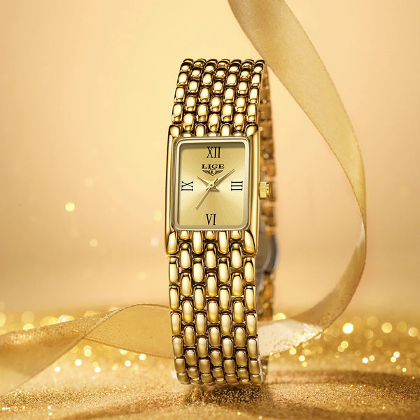 Watch Square Quartz Wristwatches Stainless Steel