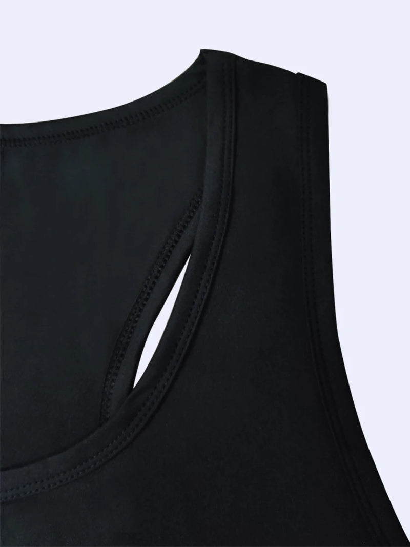 L-5XL Oversize Tank Tops Sequins Sleeveless Loose