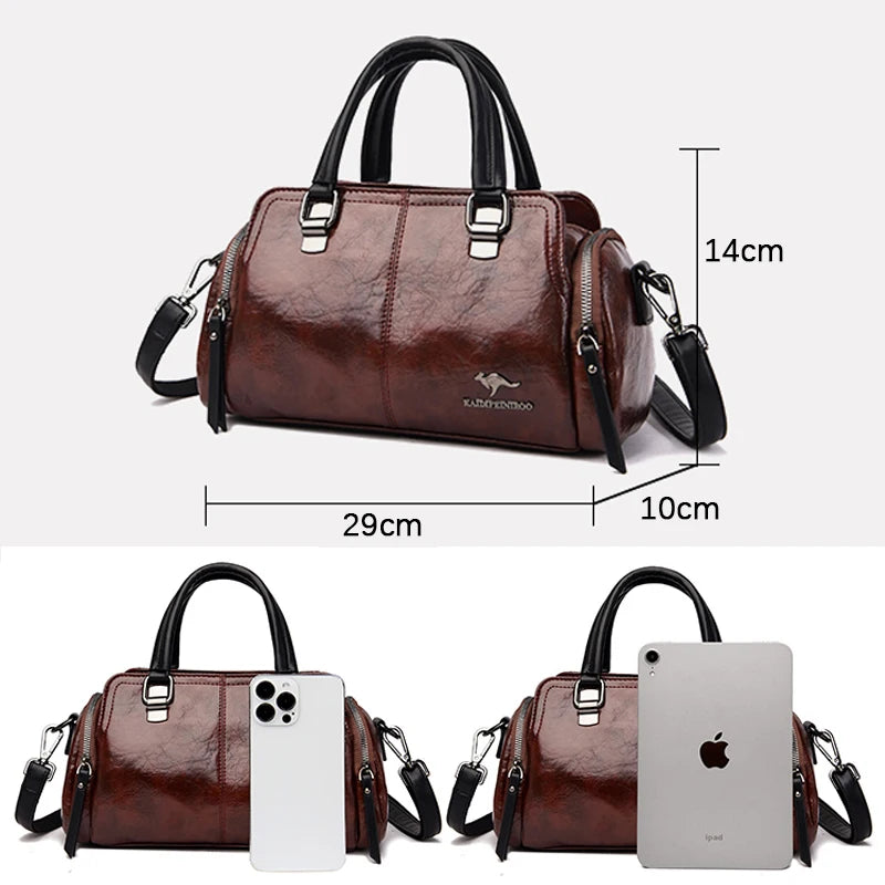 Casual Tote Bag High Quality Soft Leather