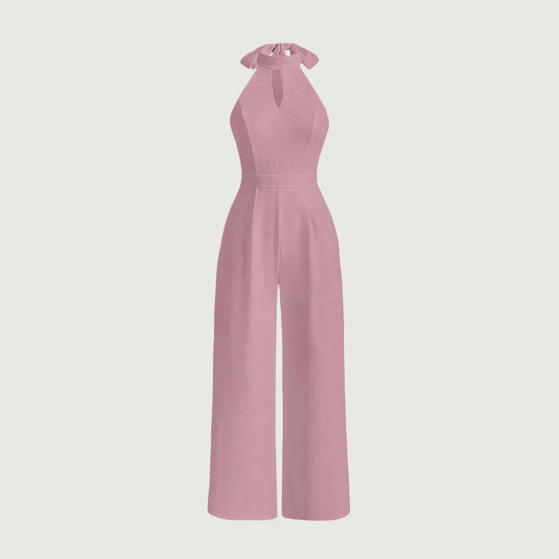 Jumpsuits All Season Fashion Cut-Out Plain