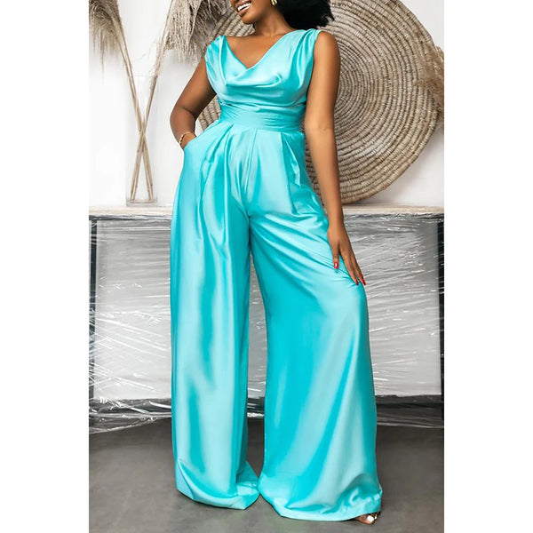 Plus Size Summer Fashion Jumpsuit Casual