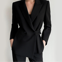 Long Sleeve Shawl Collar Office Lady Blazers