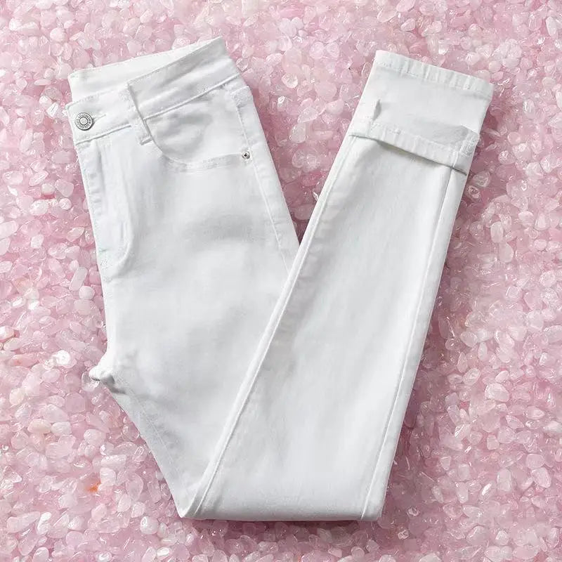 Elastic Pencil Slim Fit Casual Skinny Denim  Women Jeans