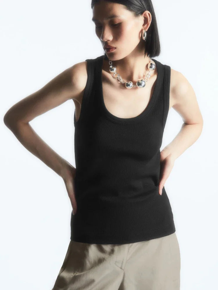 Tops Summer O Neck Tanks & Camis