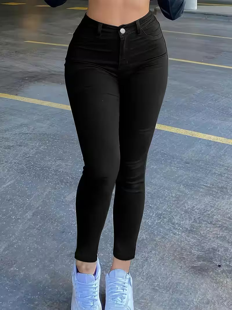 Denim Pants Slim Wash Casual Style Jeans - Additional View 3