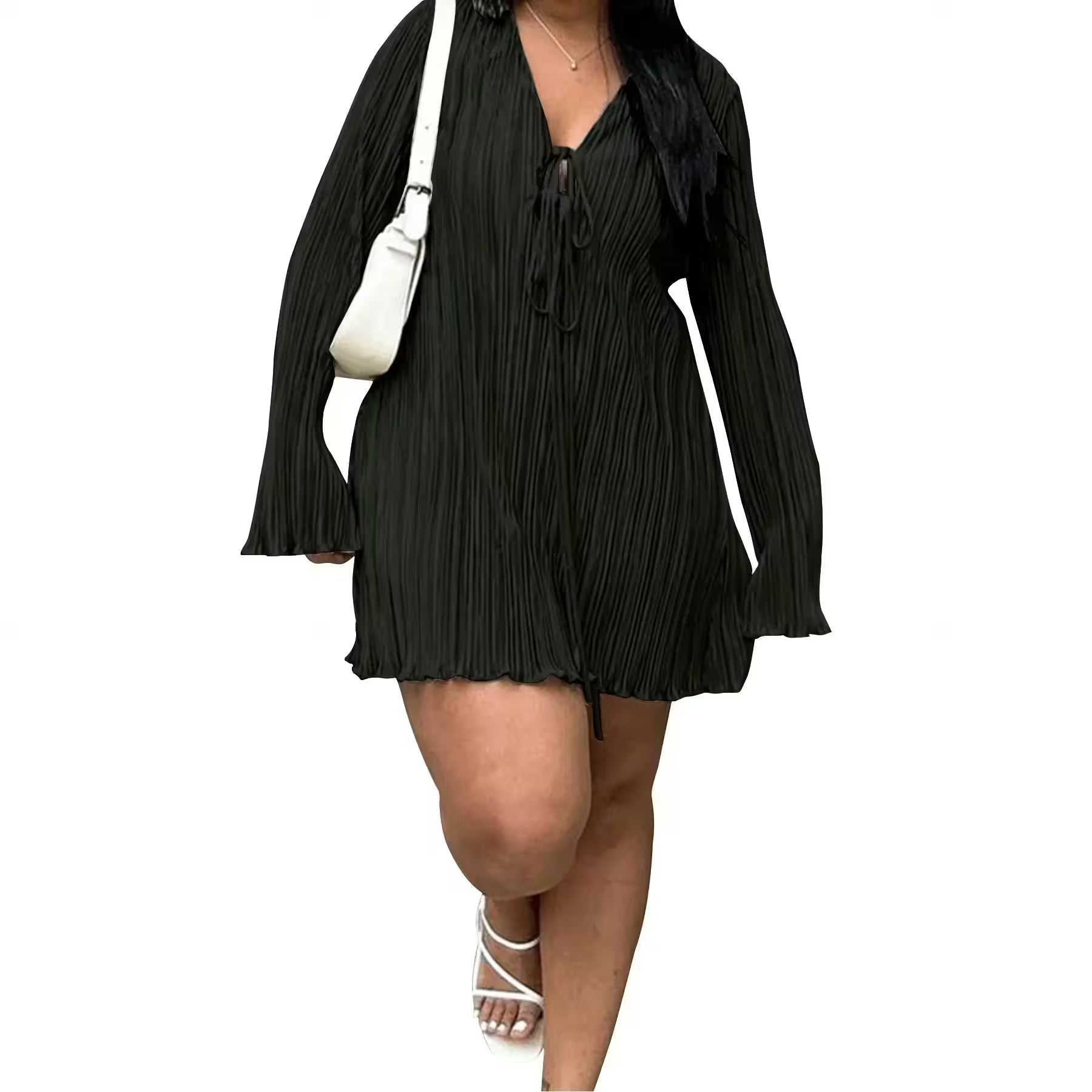 Dress Casual Streetwear Plus Size Party - Women's Fashion - View 9