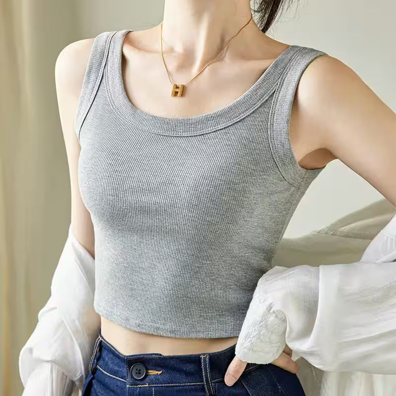 Top Plus Size Layering Tank Tops Basic Fashion - Additional View 8