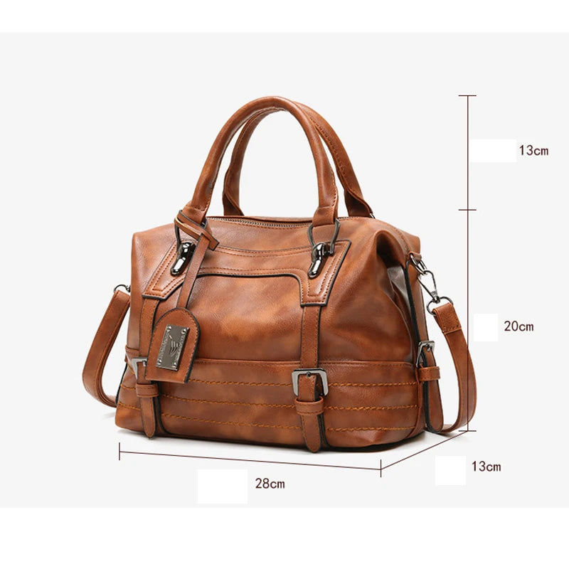 Leather Boston Shoulder Bags Luxury