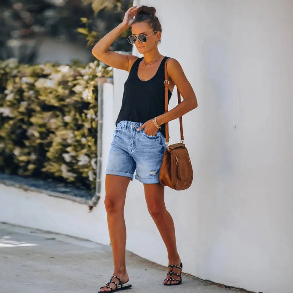 Summer Jeans Shorts - Additional View 5