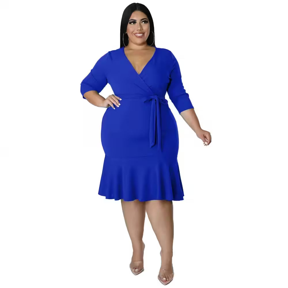 Plus Size Fashionable Sexy V-neck - Women's Fashion - View 10