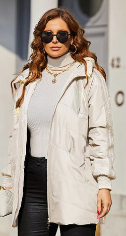 Spring Parkas Plus Size Padded Coats