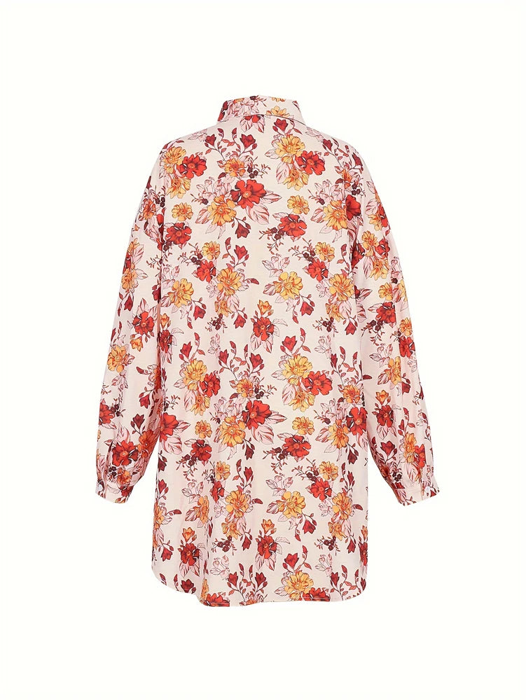Plus Size Printed Shirt Fashion Best Choice for Spring