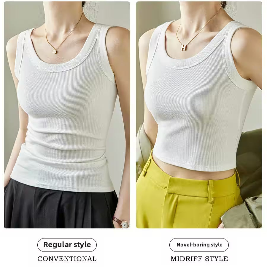 Top Plus Size Layering Tank Tops Basic Fashion - Additional View 4