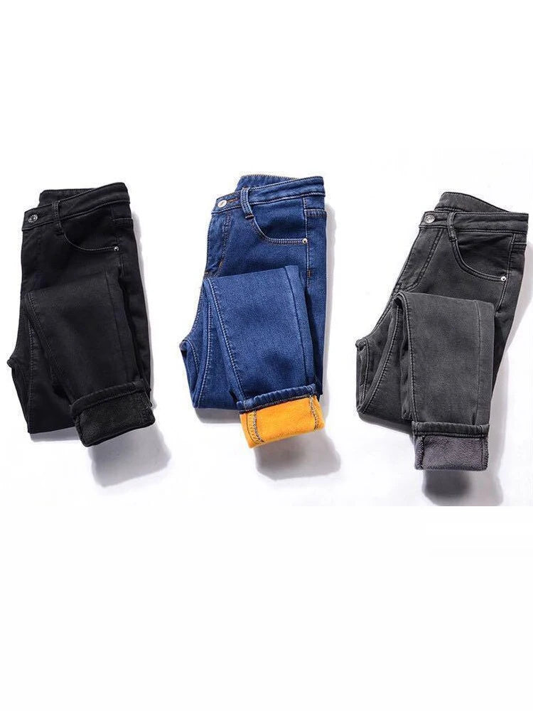 Winter high waist jeans skinny - Additional View 3