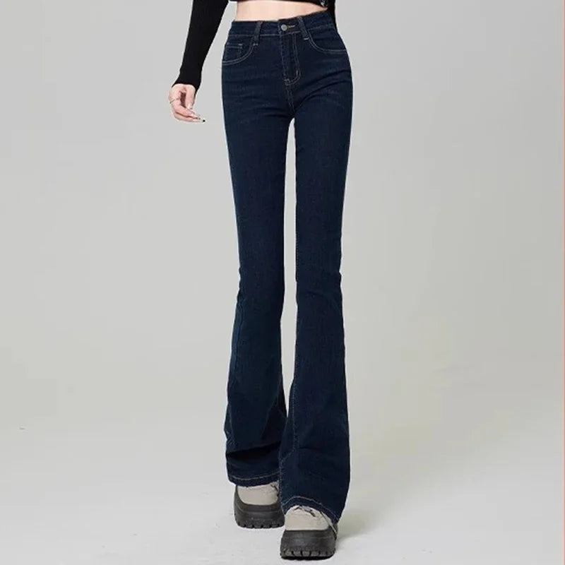 Jeans Lady Slim Fit Denim Flare Pants - Additional View 9
