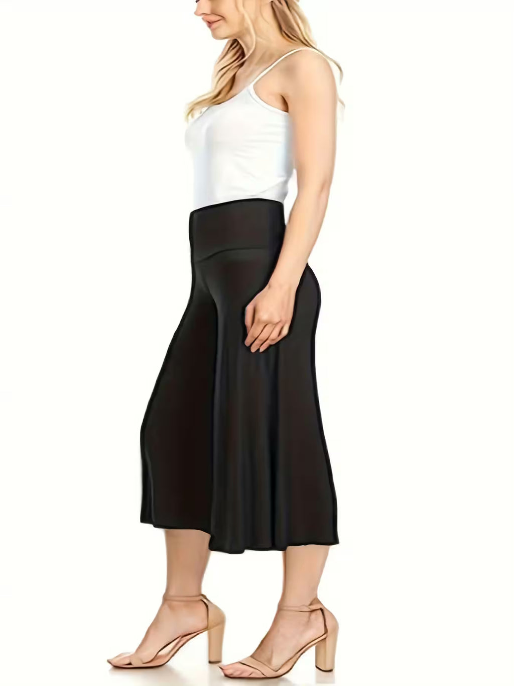 Plus size knitted casual pants straight - Additional View 3