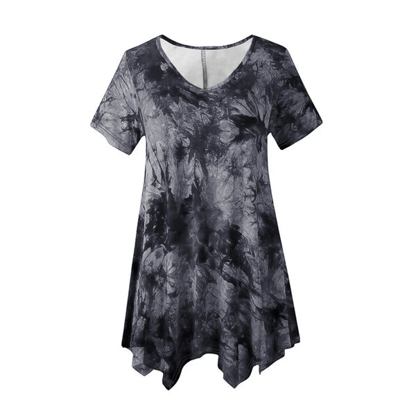 5XL Plus Size Short Sleeve T-shirt Casual
