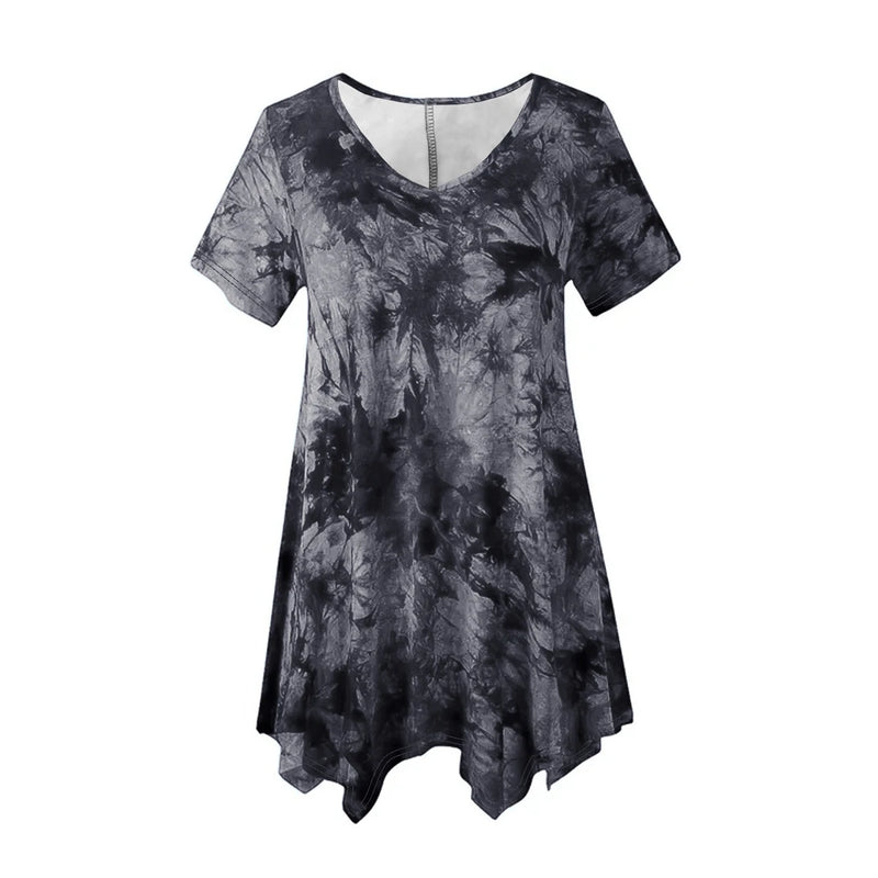5XL Plus Size Short Sleeve T-shirt Casual