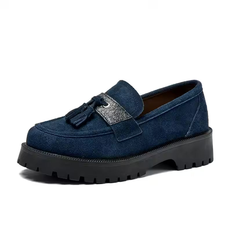 Shoes Female Suede Genuine Leather  British Style Spring - Additional View 3