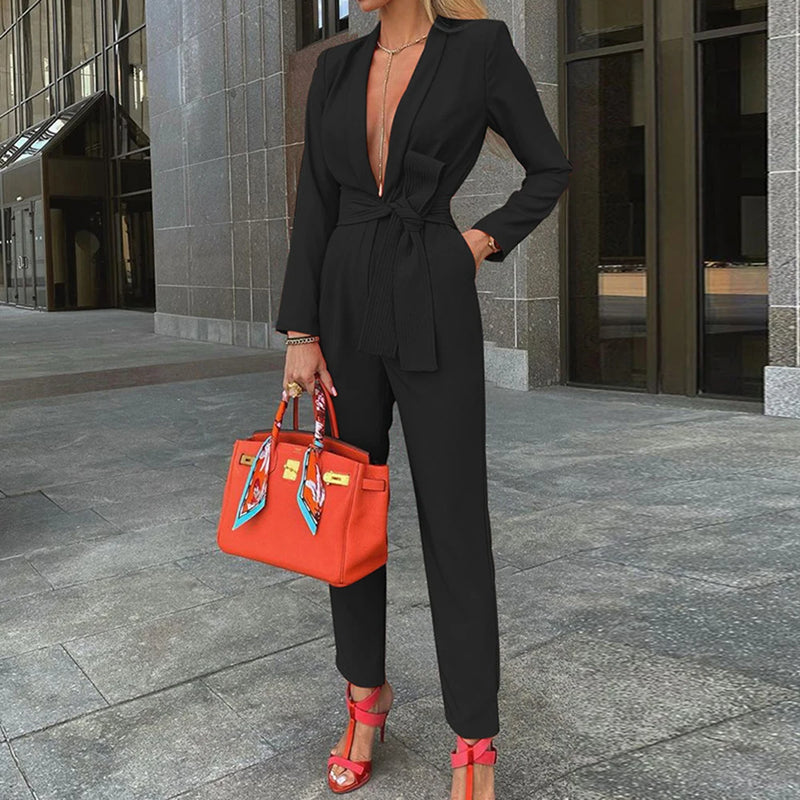 Jumpsuits All Season French Minimalist Nipped