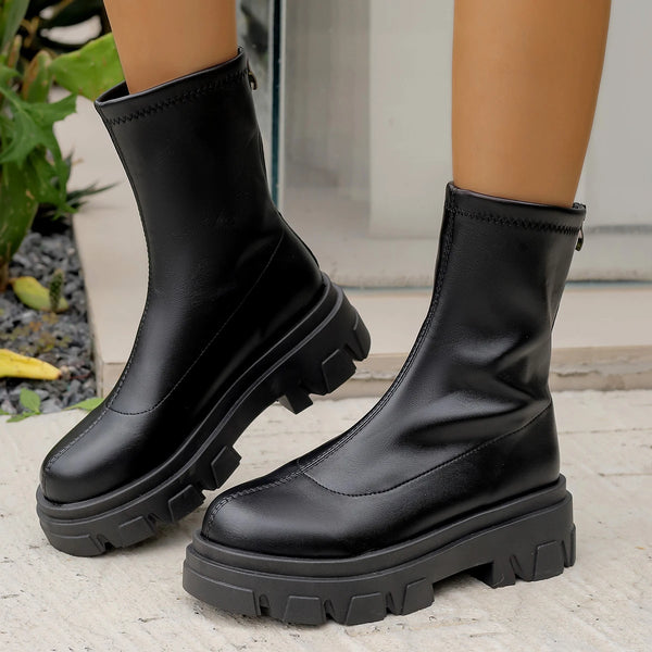 Trend Fashion New Platform Winter Boots Waterproof Non-slip Shoes