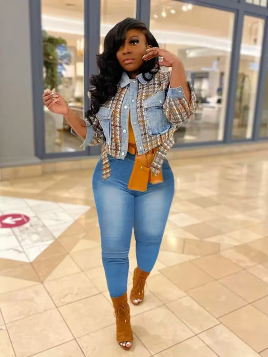 Plus Size Skin Fit Jeans Fly Street - Additional View 5
