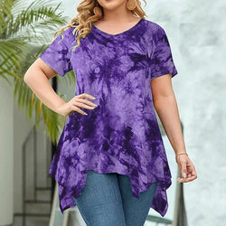 5XL Plus Size Short Sleeve T-shirt Casual