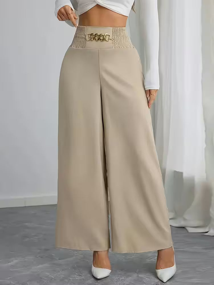 Plus Size Casual Wide Leg Pants - Additional View 3