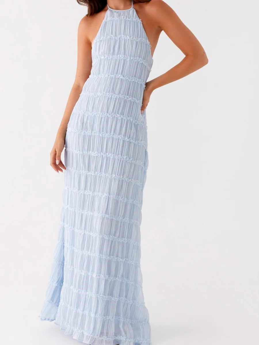 Women's Backless Summer Beach Long Dress – Women's Dress