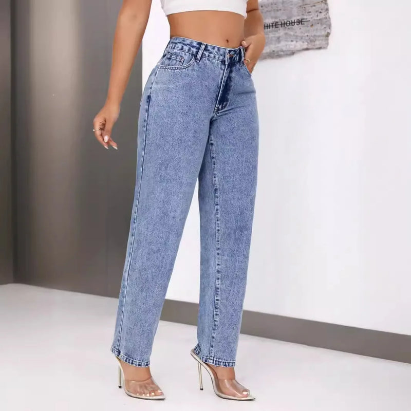 Jeans Straight High Waist