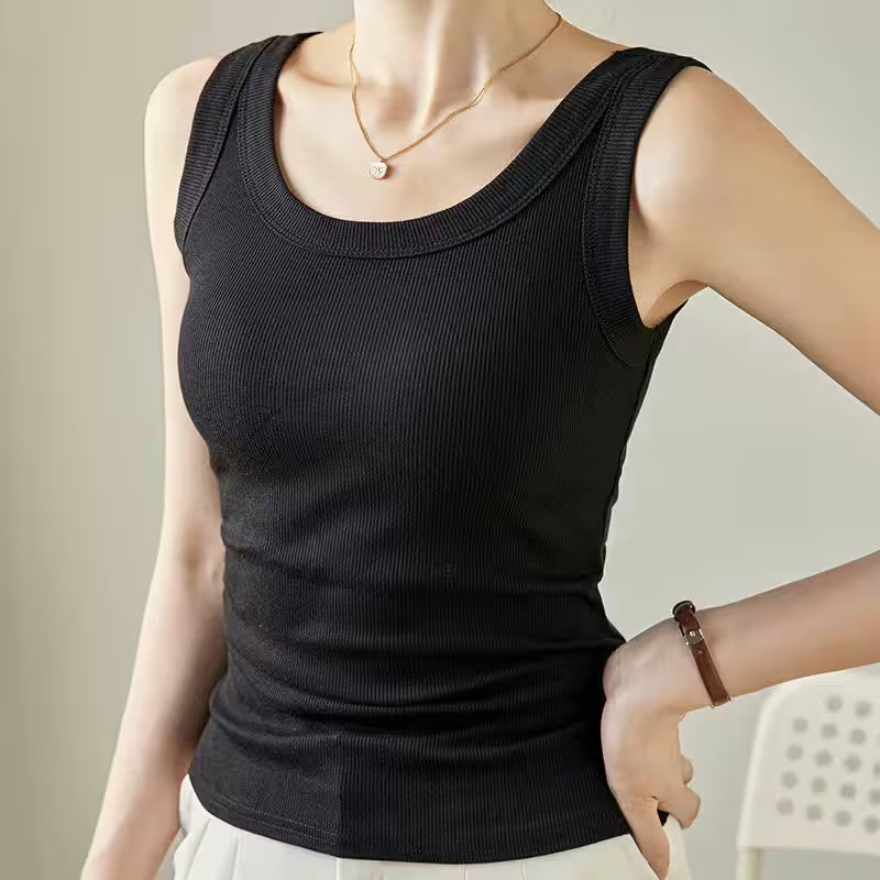 Top Plus Size Layering Tank Tops Basic Fashion - Additional View 7