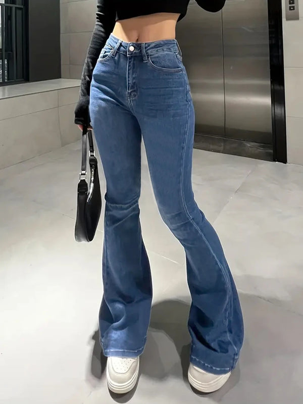 trendy high waist Slimming jeans