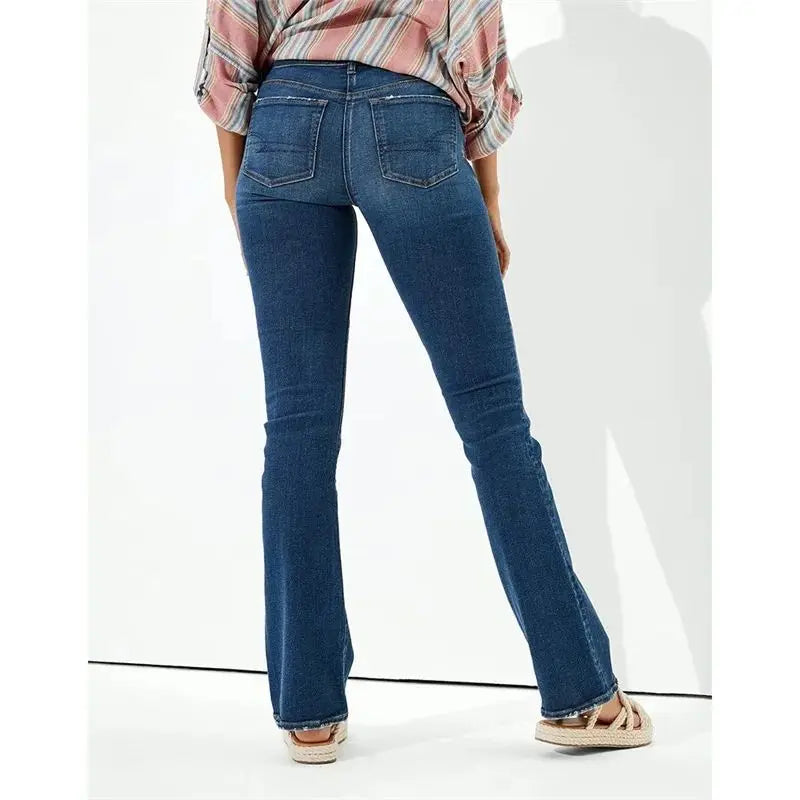 High Waist Hip Lift Straight Jeans
