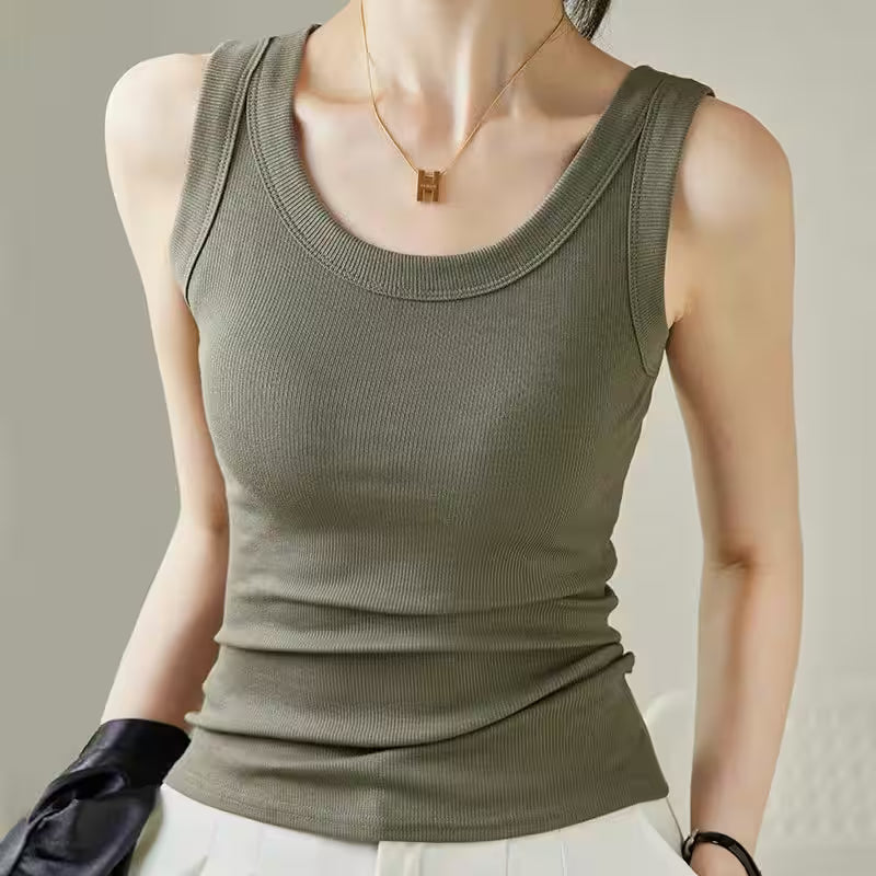 Top Plus Size Layering Tank Tops Basic Fashion - Additional View 11
