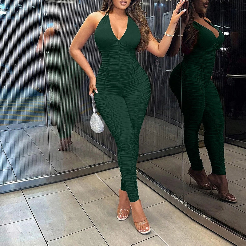 Jumpsuits Spring Fashion Fitting Slim Solid