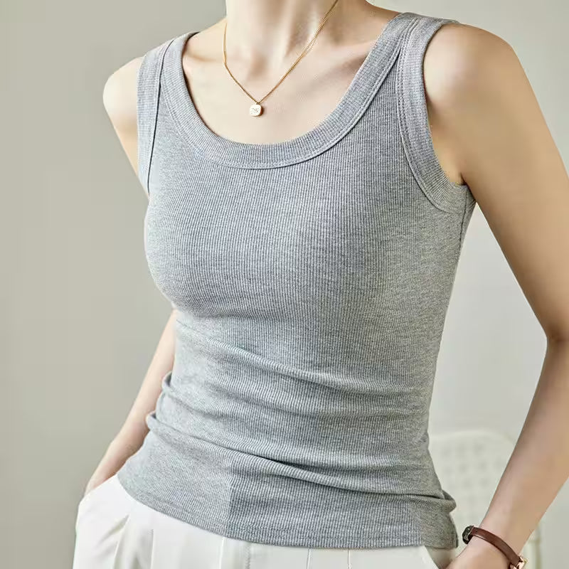 Top Plus Size Layering Tank Tops Basic Fashion - Additional View 16
