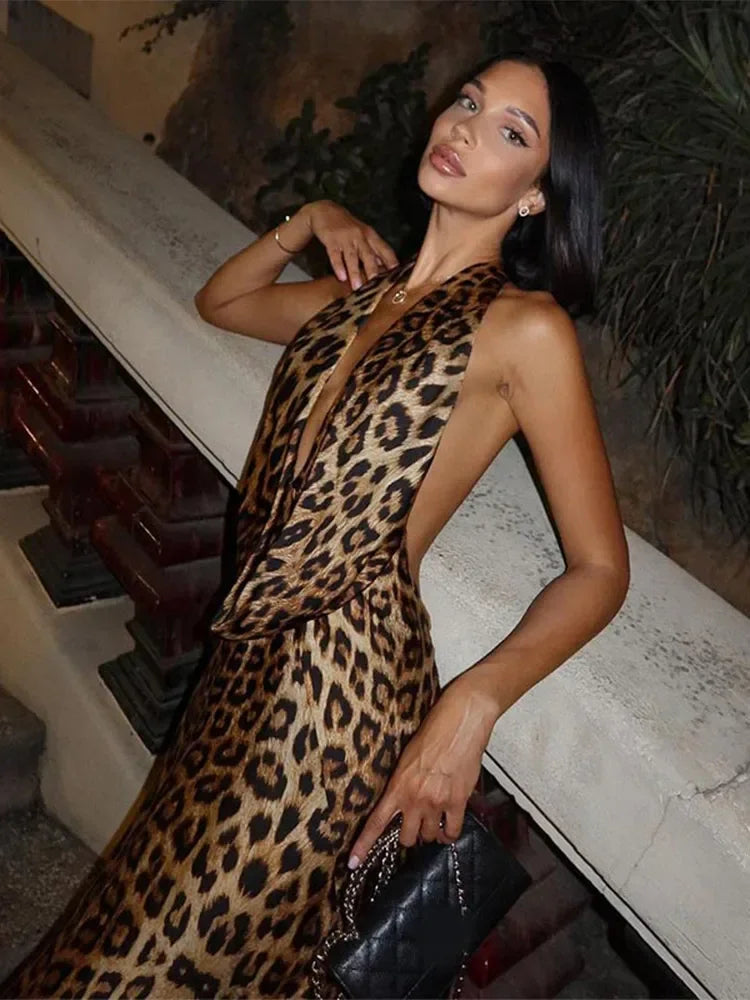 Leopard Print Dress Summer fashion