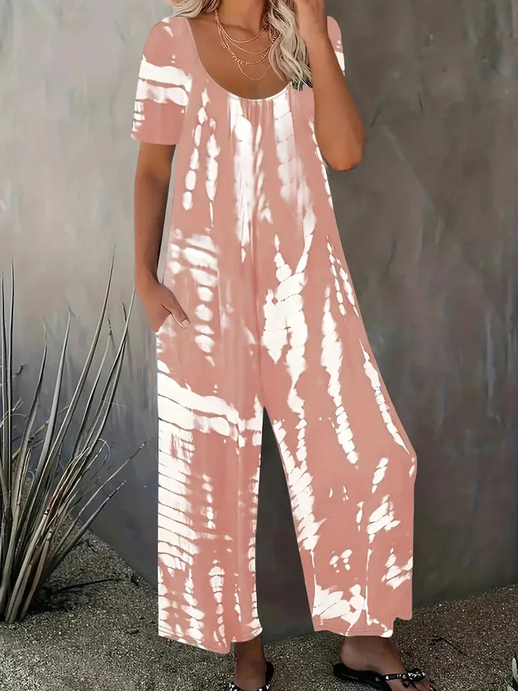 Plus Size Jumpsuit with Pockets Casual