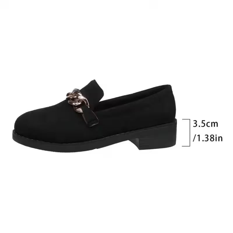 Fashion Thick Heel Shoes Autumn New Pointed Head - Additional View 6