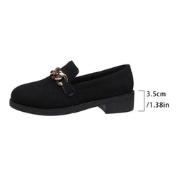 Fashion Thick Heel Shoes Autumn New Pointed Head