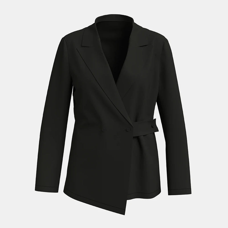 Long Sleeve Shawl Collar Office Lady Blazers
