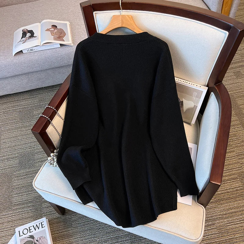 Plus Size Thickened Knitted Sweater