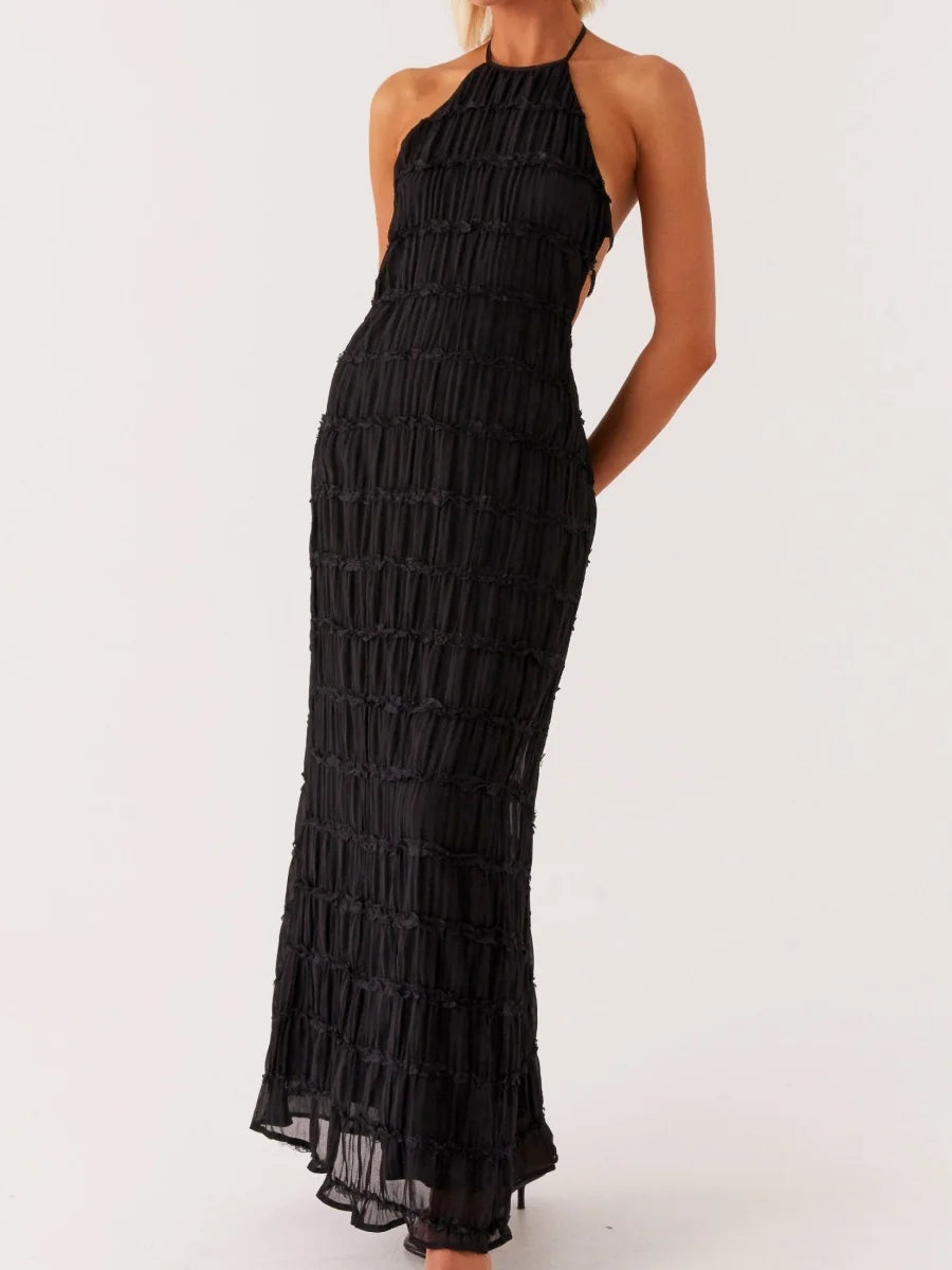 Women's Backless Summer Beach Long Dress – Women's Dress