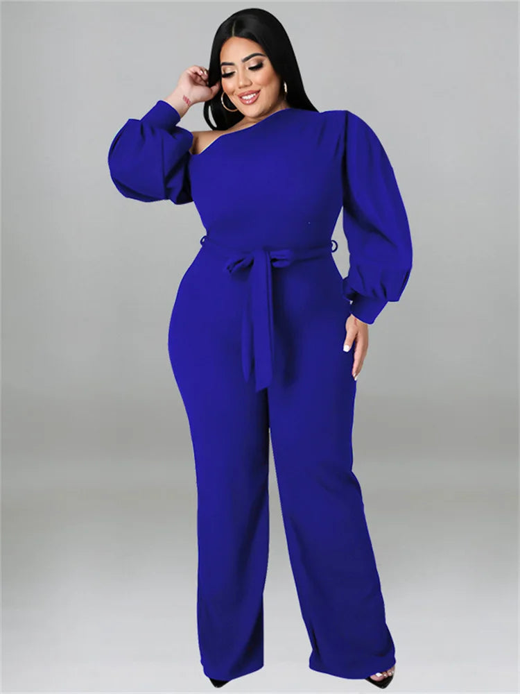 Plus Size Women Clothes Jumpsuit Offiice